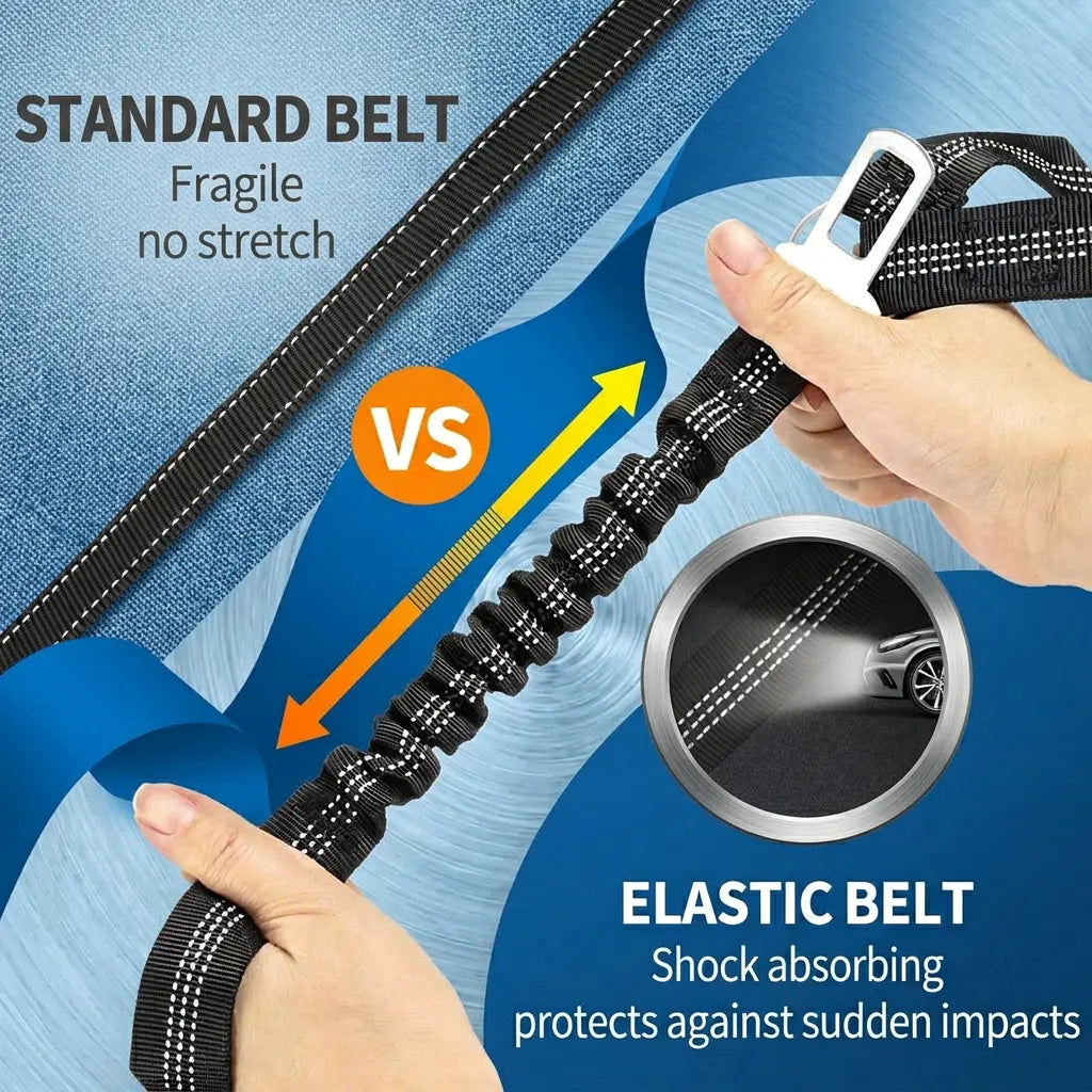 Multifunctional Dog Seat Belt Harness for Car, 3 in 1 Pet Dog Car Seatbelt Leash, Headrest Restraint for Pet Trips, Anti-Shock Seatbelt Connector for All Dog Sizes, High Quality & Adjustable & Convenient & Practical & Comfortable.