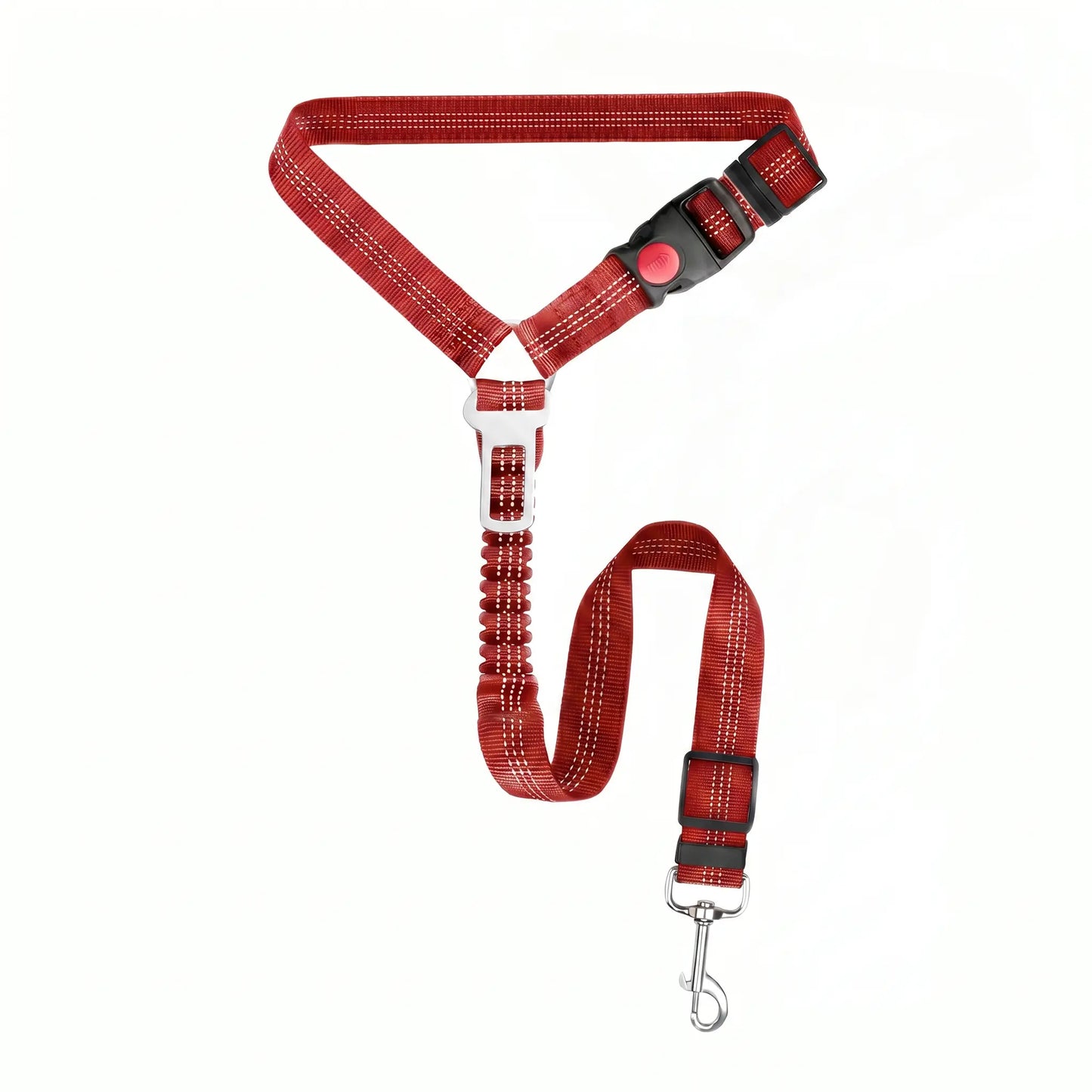 Multifunctional Dog Seat Belt Harness for Car, 3 in 1 Pet Dog Car Seatbelt Leash, Headrest Restraint for Pet Trips, Anti-Shock Seatbelt Connector for All Dog Sizes, High Quality & Adjustable & Convenient & Practical & Comfortable.