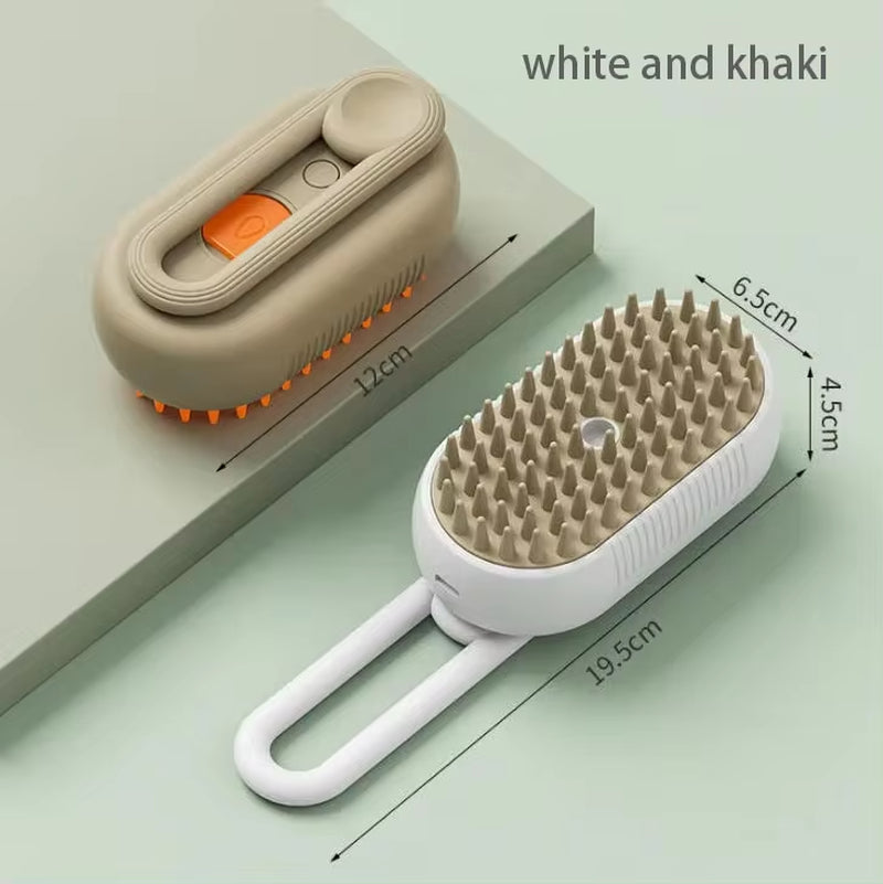  Pet Spray Comb for Cats and Dogs - One-Key Spray Hair Removal and Massage Brush