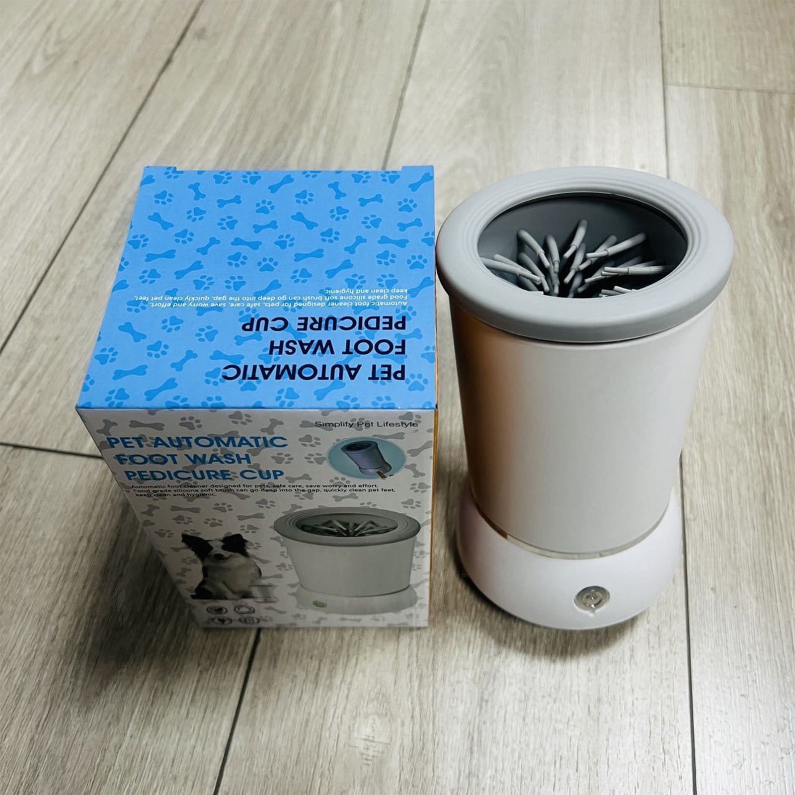 GWAAMB Pet Foot Washing Electric Foot Washing Machine for Home Dogs and Cats Paw Cleaner Non Wiping Automatic Foot Washing Machine