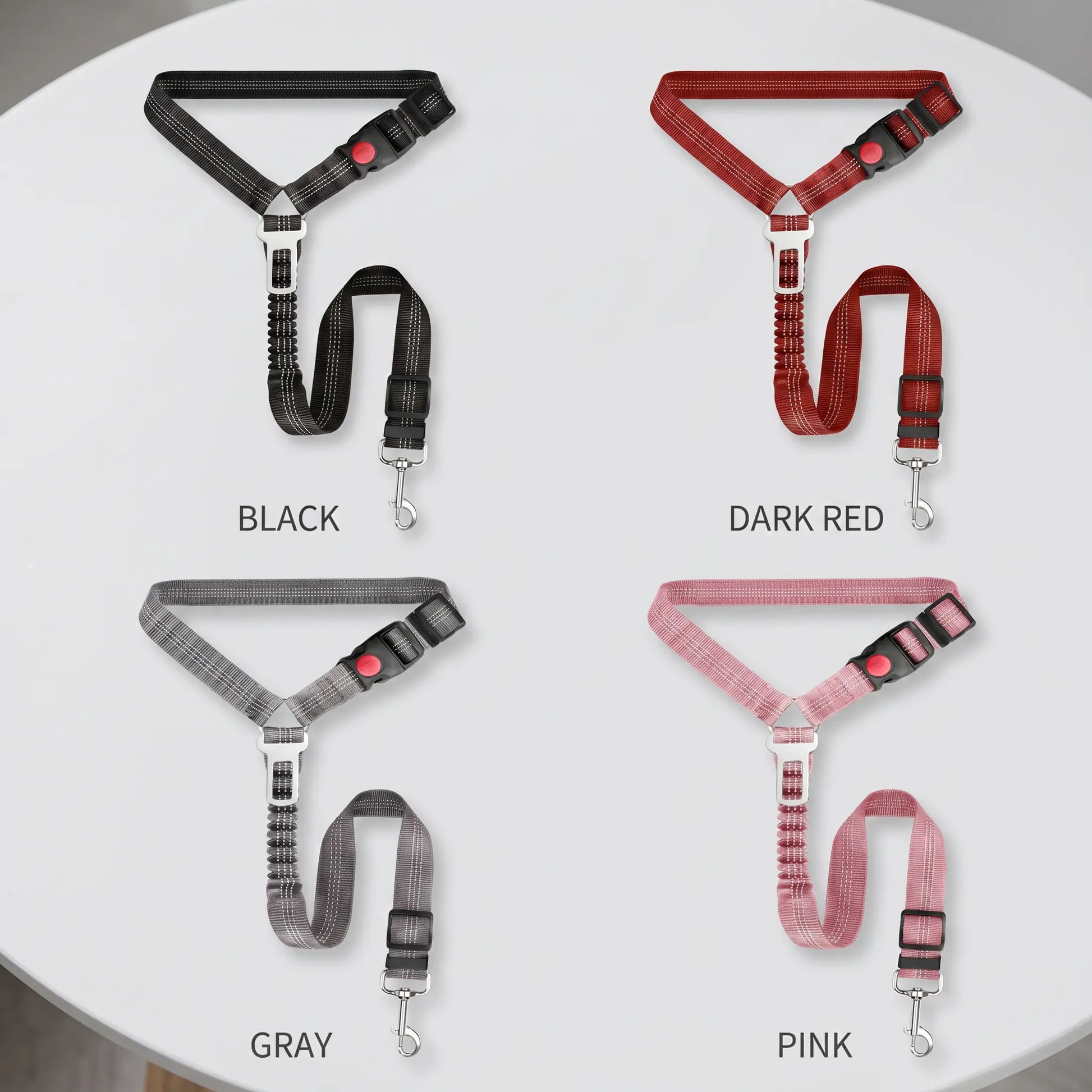 Multifunctional Dog Seat Belt Harness for Car, 3 in 1 Pet Dog Car Seatbelt Leash, Headrest Restraint for Pet Trips, Anti-Shock Seatbelt Connector for All Dog Sizes, High Quality & Adjustable & Convenient & Practical & Comfortable.