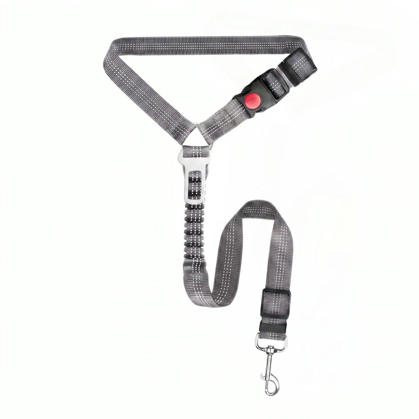 Multifunctional Dog Seat Belt Harness for Car, 3 in 1 Pet Dog Car Seatbelt Leash, Headrest Restraint for Pet Trips, Anti-Shock Seatbelt Connector for All Dog Sizes, High Quality & Adjustable & Convenient & Practical & Comfortable.