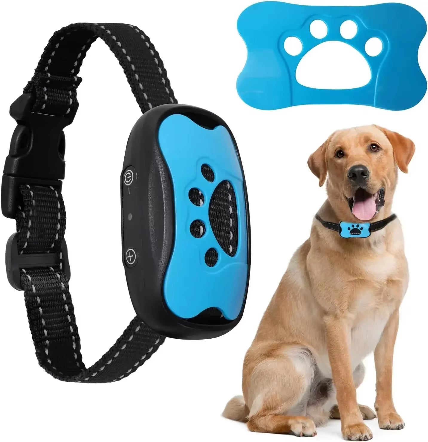 Rechargeable Ultrasonic Anti-Barking Training Collar for Dogs