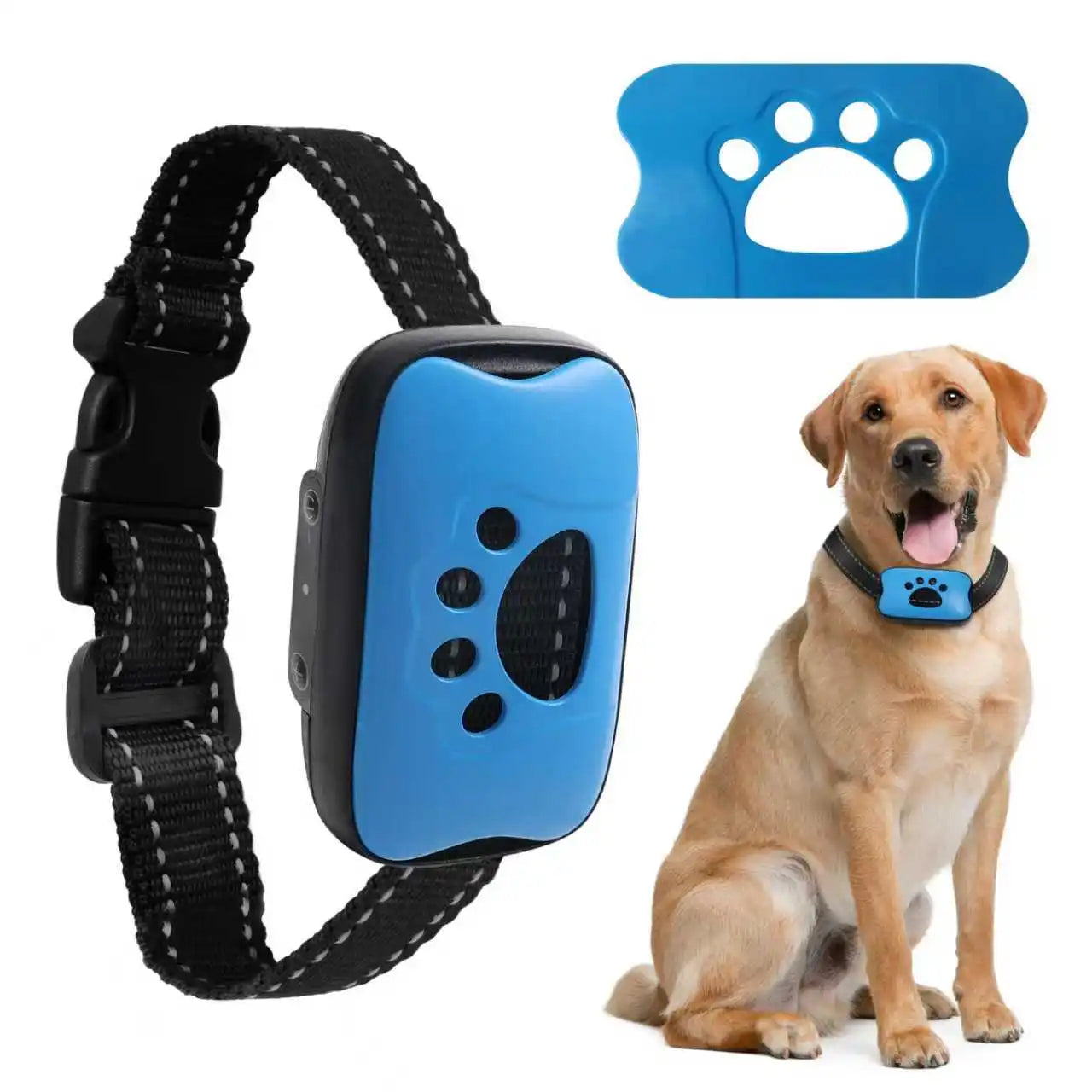 Rechargeable Ultrasonic Anti-Barking Training Collar for Dogs
