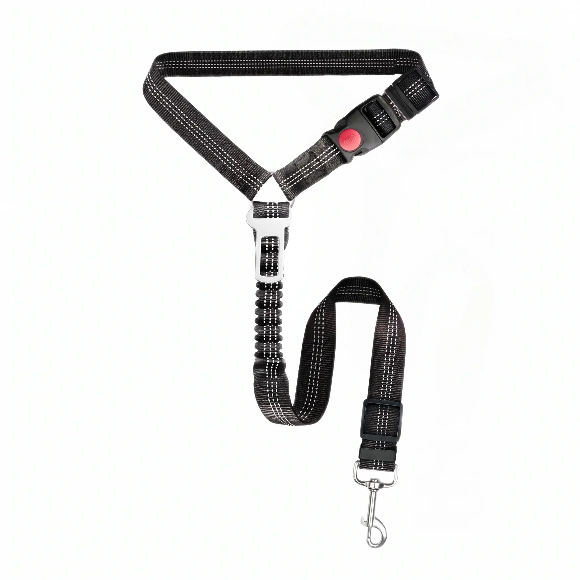 Multifunctional Dog Seat Belt Harness for Car, 3 in 1 Pet Dog Car Seatbelt Leash, Headrest Restraint for Pet Trips, Anti-Shock Seatbelt Connector for All Dog Sizes, High Quality & Adjustable & Convenient & Practical & Comfortable.