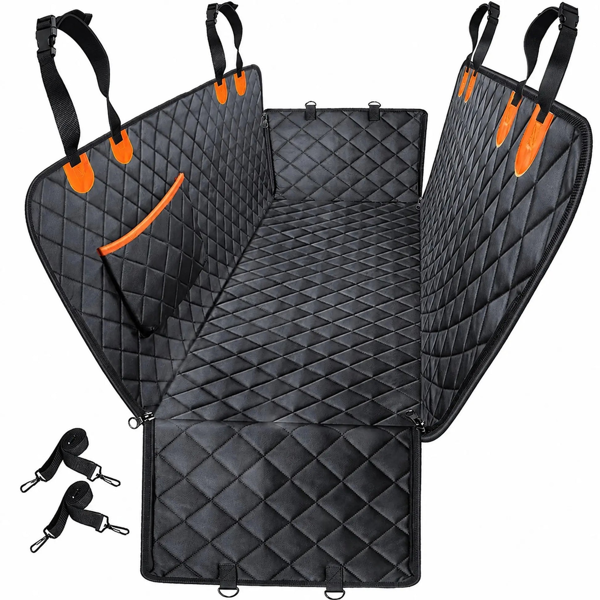 Dog Car Seat Cover - Waterproof Fabric, Scratchproof, Non-Slip, Washable Clean Pet Back Seat Travel Mat