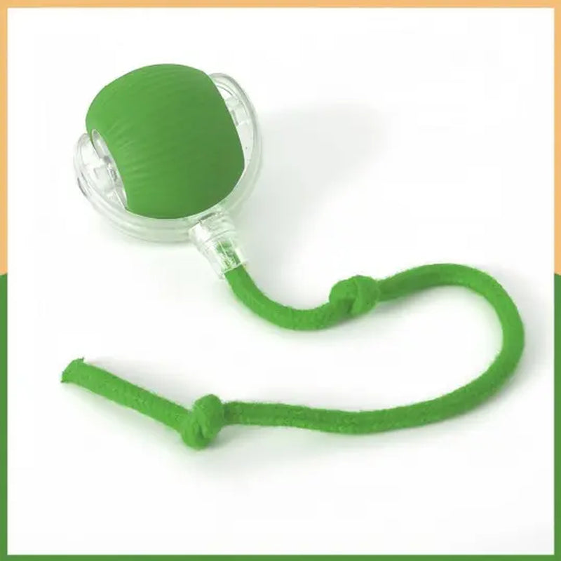 Interactive Rolling Ball Cat Toy with USB Charging Teasing Stick for All Breeds Bite Resistant anti Boredom Pet Supplies Safe Materials