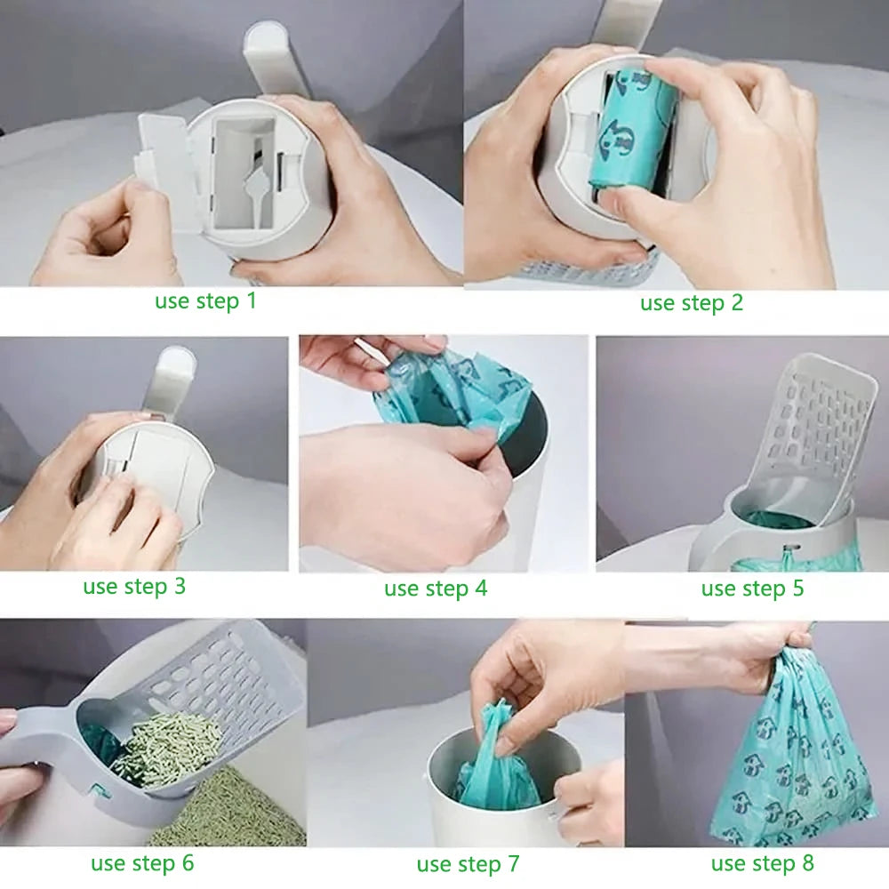 Professional Cat Litter Scoop and Cleaning Accessory for Easy Waste Removal