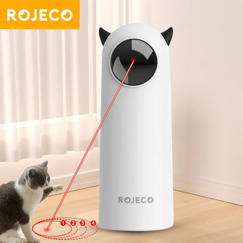 Interactive Automatic LED Laser Cat Toy - Handheld Electronic Pet Accessory for Indoor Use