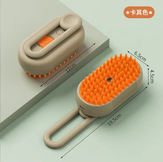  Pet Spray Comb for Cats and Dogs - One-Key Spray Hair Removal and Massage Brush